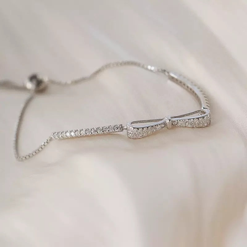 Bow bracelet ( Silver)