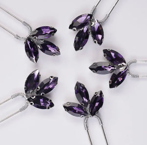 Aimie purple hair pins