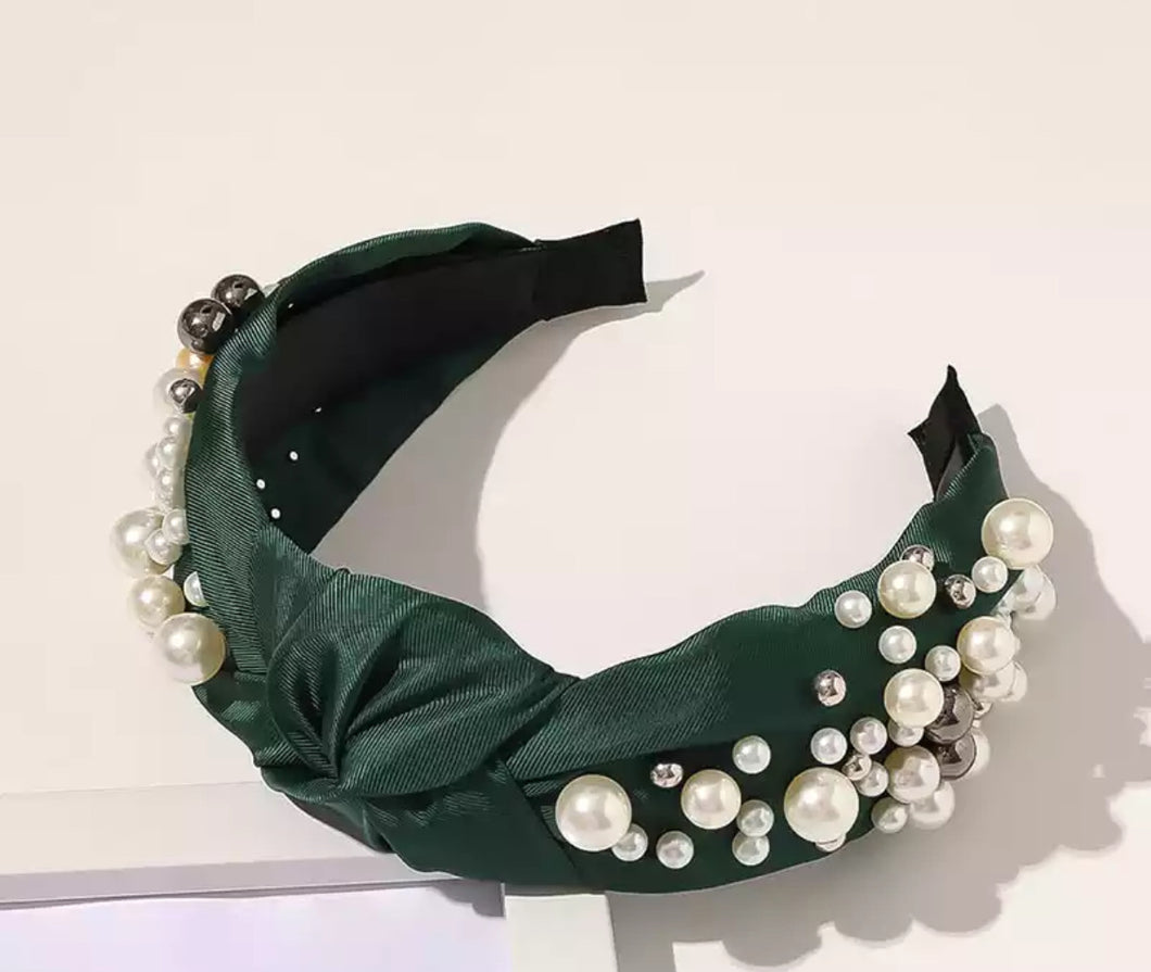 Royal hairband (Forest green)